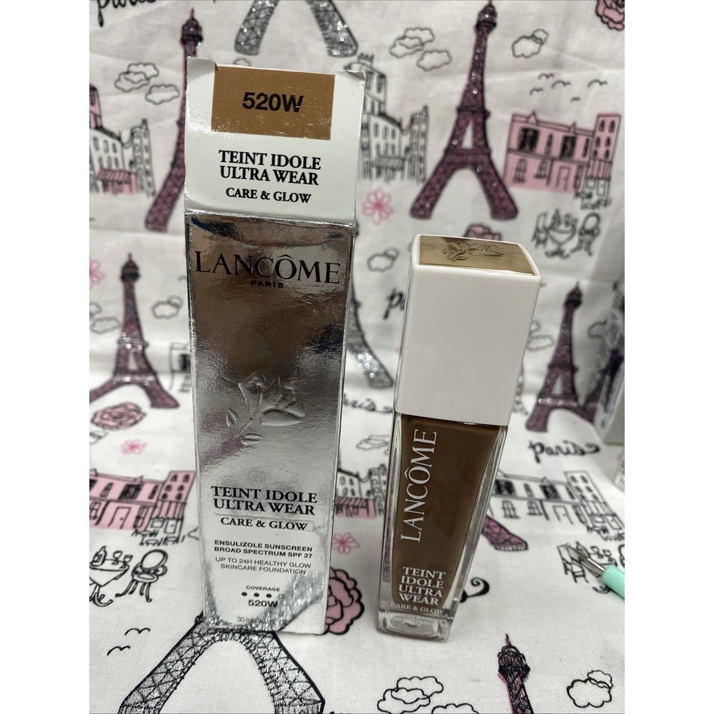 LANCOME ~ TEINT IDOLE ULTRA WEAR CARE & GLOW FOUNDATION ~ # 520(W) NEW Exp 3/26